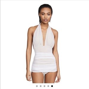 Norma Kamali Bill halter one piece